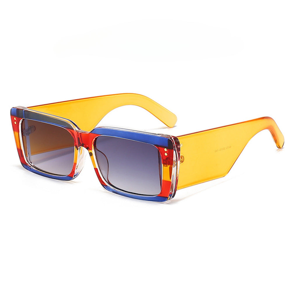 Wholesale Big Frame Square Thick Leg PC Sunglasses